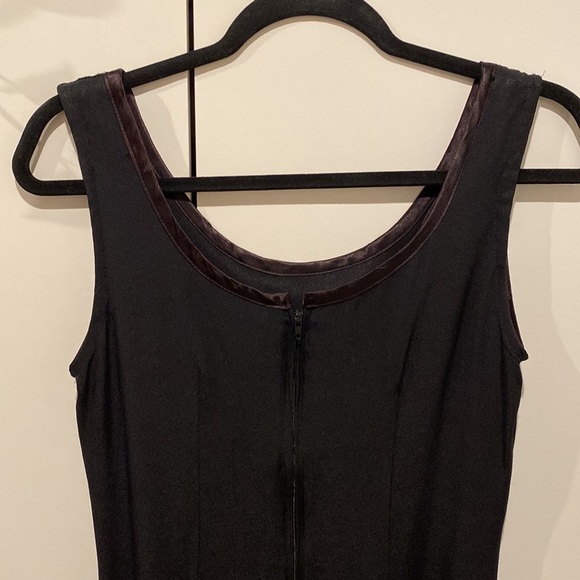 Vintage pin up style classy black cocktail dress - Picture 3 of 6